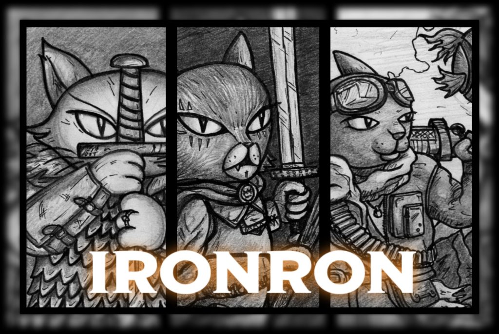 Image aperçu des visuels des Félins Ferjurés et du titre IRONRON